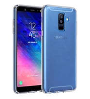 Buff Galaxy A6 Plus 2018 ile Uyumlu Air Hybrid Kılıf Crystal Clear