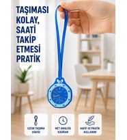 Askılı Analog Çanta Charmı Taşınabilir Saat ve Çanta Aksesuarı Mi