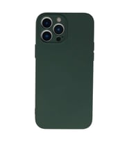 İphone 13 Pro Kılıf Nano İçi Kadife Silikon - Koyu Yeşil