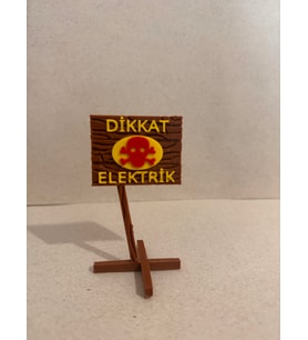 Sezen Akvaryum Dekoru - Dikkat Elektrik Yazısı