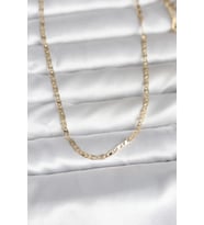 CM 14K Gold Renk Yassı Zincir Model 60 cm Kadın Kolye 5886 - HPSBYI6420-2607