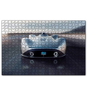 Cakapuzzle Mavi Rolls Royce Görseli Puzzle Yapboz MDF (Ahşap) (120 Parça)