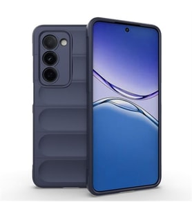 Coverzone Oppo A5 İle Uyumlu Kılıf TPU Oyuklu Arka Yüzey Z-Etnik Esnek Silikon Kapak Phone 4A için O-tto Prime Silikon Kılıf Koyu Lacivert