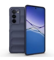 Coverzone Oppo A5 İle Uyumlu Kılıf TPU Oyuklu Arka Yüzey Z-Etnik Esnek Silikon Kapak Phone 4A için O-tto Prime Silikon Kılıf Koyu Lacivert