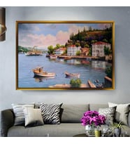 Altın Çerçeveli dekoratif tablo a650 (Gold)