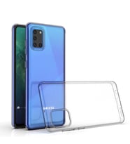 Samsung Galaxy A31 Kılıf Şeffaf Silikon Hibrit Case (Renksiz)