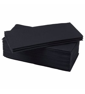 Servis Peçete 38x38 cm 25 Adet Siyah Renkli Peçete