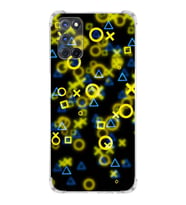 PrintiFy Oppo A92 Uyumlu Köşe Korumalı Semboller Tasarımlı Şeffaf Silikon Kılıf