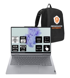 Lenovo Thinkbook 14 Gen 5 Core Ultra 7 255U Notebook 96GB RAM 4TB SSD 14" FHD+ FreeDOS + Per4 Çanta 21SQ002TTXP353