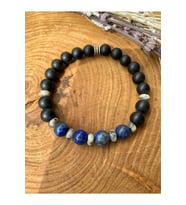 Nelleovana Lapis Lazuli , Jasper Ve Oniks Bileklik