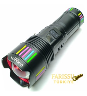 PS-3900 110W 11000 Lümen Şarj Edilebilir Uzun Menzilli Profesyonel El Feneri – Dijital Göstergeli
