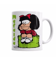 mafalda düşünceli Kupa Bardak Porselen