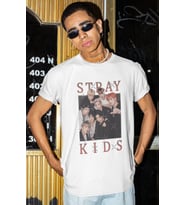 Stray Kids Müzik Grubu Baskılı Unisex Oversize Tişört