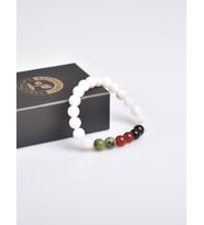 Filistin Temalı Doğal Taş 8 mm Bileklik ( Yeşim-Akik-Obsidyen-Ay Taşı)