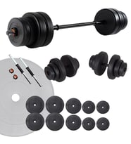 Ecgspor 65 KG Halter Seti ve Dambıl Seti Ağırlık Fitness Seti