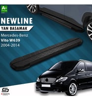 S-Dizayn Mercedes Vito W639 Kısa Şase NewLine Siyah Yan Basamak 233 Cm 2004-2014 A+ Kalite