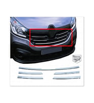 Renault Trafic Krom Ön Panjur 5 parça 2014 ve üzeri Paslanmaz Çelik