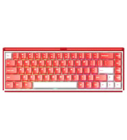 AKKO RAY68 HE Misty Red White %65 AstroAim Manyetik Switch 8K Hz Hall Effect Hotswap ARGB Kablosuz İngilizce Gaming Klavye