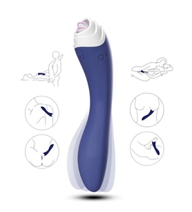 FAIRYLAND 9+9 Modlu Klitoris ve G-Spot Uyarıcı 2 in 1 Dil Vibratör - Saxe