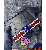 Köpek Balığı Tasarım 3D Motosiklet Pleksi Plakalık