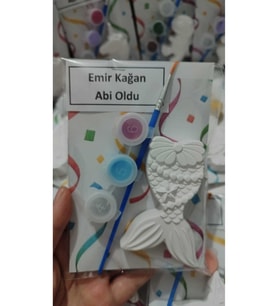Atölye Lavi Shop Taş Boyama Seti, deniz Kızı Konsept, Kendin Yap, DIY, Hediyelik, Etkinlik, 15 Adet