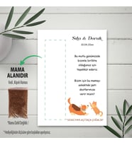 Hediyelik Kart - Kedi, Köpek Mama Hediye Mama Kartı