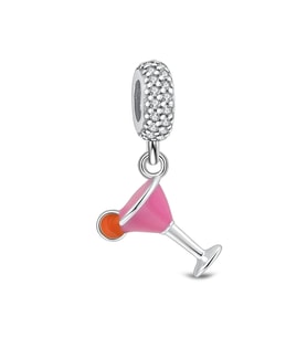 Nur Silver Kokteyl Bardak Gümüş Charm NUR-BL00019