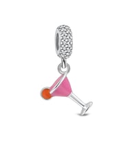 Nur Silver Kokteyl Bardak Gümüş Charm NUR-BL00019