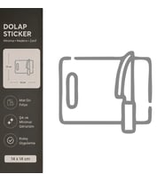 Kesme Tahatası Mat Gri Dekoratif Folyo Sticker 14x14 cm