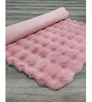 Makine Kaymaz Yıkanabilir Pudra Bohem Salon Halısı Mutfak Halısı Koridor Halısı Yolluk Pembe