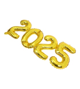 2025 Yılbaşı Süsleme Folo Balon Her Balon 40 Cm-