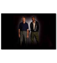 Cakatablo Clint Eastwood Ve Morgan Freeman MDF Tablo