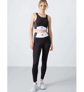 TOMMY LİFE T15BY-95334_1 BAYAN BÜSTİYER-TAYT TAKIM SİYAH