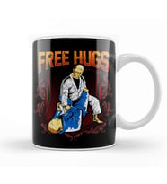 Free Hugs BJJ Jiu Jitsu Pun Awesome Martial Arts Kupa Bardak Porselen
