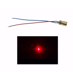 Kablolu Nokta Lazer Modül Metal Kafa 3V 5V 650nm Kırmızı
