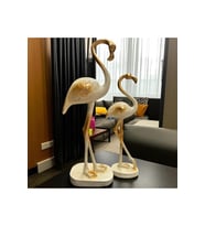 Dekoratif Polyester İkili Flamingo gold-Krem Eskitme