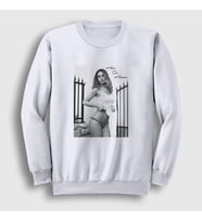 Presmono Unisex Beyaz Beauty Cinema Ana De Armas Sweatshirt 506837tt
