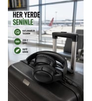 Katlanabilir USB-C Şarjlı Bluetooth Kulaklık