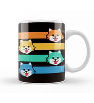 Retro Pomeranian Owner Dog Lover Puppy Fans Paw Animal Kupa Bardak Porselen