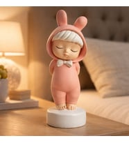 Polyester El Yapımı Tatlı Bebek Biblosu Dekoratif Biblo Heykel 15 CM
