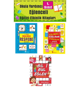 1.Sınıf Eğlenceli Ev ve Sınıf Etkinlik Seti (Karışık)