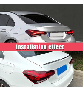 Mercedes A200L  2017+Piano Black Spoiler