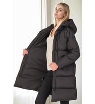 Dewberry Kadın %100 Polyester Kaban Siyah Z8687 Günlük Dış Giyim, Kazak ve Gömlek Kombini, Seyahat Gardırobu