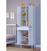 Eliusta Luma Kapaklı & Çekmeceli Banyo Dolabı 70 cm Genişlikte Beyaz Dolap 70x173x32,5 cm Depolama Dolabı