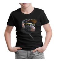 Goril - Gözlük Siyah Çocuk Tshirt
