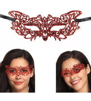 Kırmızı Dantel Masquerade Maskesi 9 No (5047)
