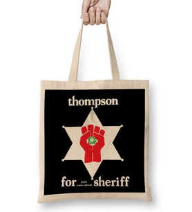 Hunter S Thompson For Sheriff Bez Çanta Uzun Saplı