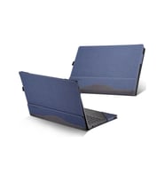 Cbtx Lenovo Yoga 520-14 İçin PU Deri Laptop Koruyucu Kılıf Mavi 14.1 inch (Lacivert)