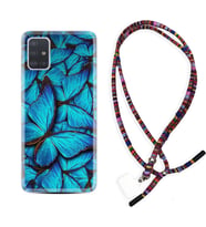 Samsung a71 A72 A73 A7 A9 2018 C7 C9 Kılıf Boyun Asklı Rasta Silikon Owl 1351