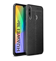 Huawei Y6P Kılıf Esnek Pu-Deri Leather-Pu Serisi Protected Case (Siyah)